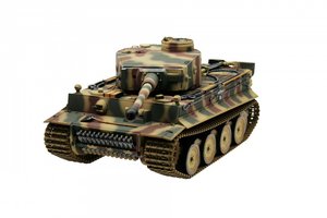 RC Tank Tiger I, Sommerfarbe, 2,4-GHz-Version mit Metallgehäusen